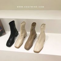 COD รองเท้าบูท บูทส้น บูทข้อยาว PARIS BOOTS