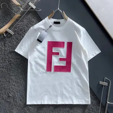 Fendi T-shirt Logo Clothing in Pink for Men