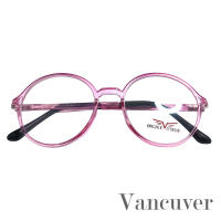 Fashion กรอบแว่นตา สำหรับตัดเลนส์ แว่นสายตา แว่นตา รุ่น Vancuver 6908 สีชมพู กรอบเต็ม ทรงรี ขาข้อต่อ วัสดุ พลาสติก พีซี เกรด A รับตัดเลนส์ทุกชนิด