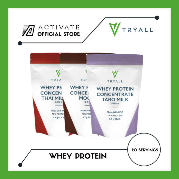 Tryall Whey Protein best tasting protein powder made in Taiwan Lazada PH