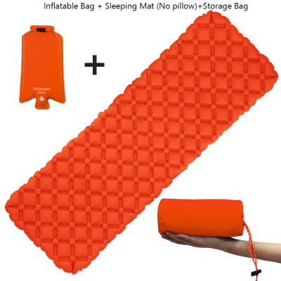 Outdoor Inflatable Mattress Diamond Ultra-Light Camping Mat Hiking Air Cushion Portable Sleeping Mat Damp Proof Waterproof Pad