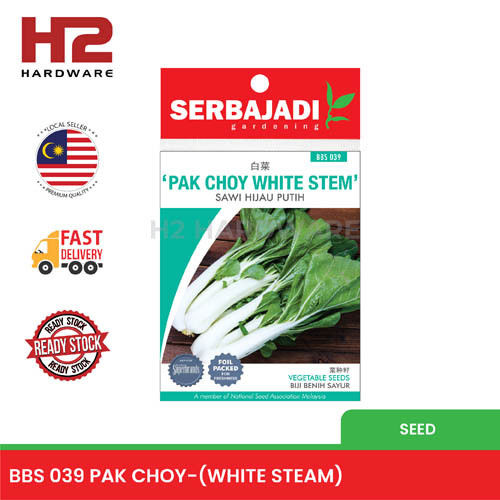 Bbs039 Serbajadi Seed Pak Choy White Steam Biji Benih Sawi Hijau