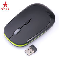 SZWL Portable Slim 2.4GHz Wireless Mouse for Laptop PC 1600DPI 10m