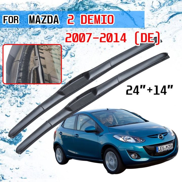 Profet Tips Massakre For Mazda 2 Demio 2007 2008 2009 2010 2011 2012 2013 2014 DE Accessories  Car Front Windscreen Wiper Blades Brushes U Type J Hook | Lazada PH