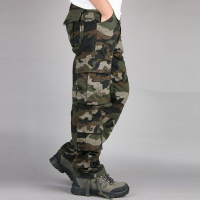 ‘；’ Camo Pants Men Military Multi Pocket Cargo Trousers Hip Hop Joggers Urban Overalls Outwear Camouflage Tactical Pants Wholesale