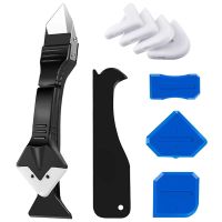 【YF】 5In1 Silicone Scraper Caulk Tools Glass Glue Steelhead Finisher Sealant Remove Grout