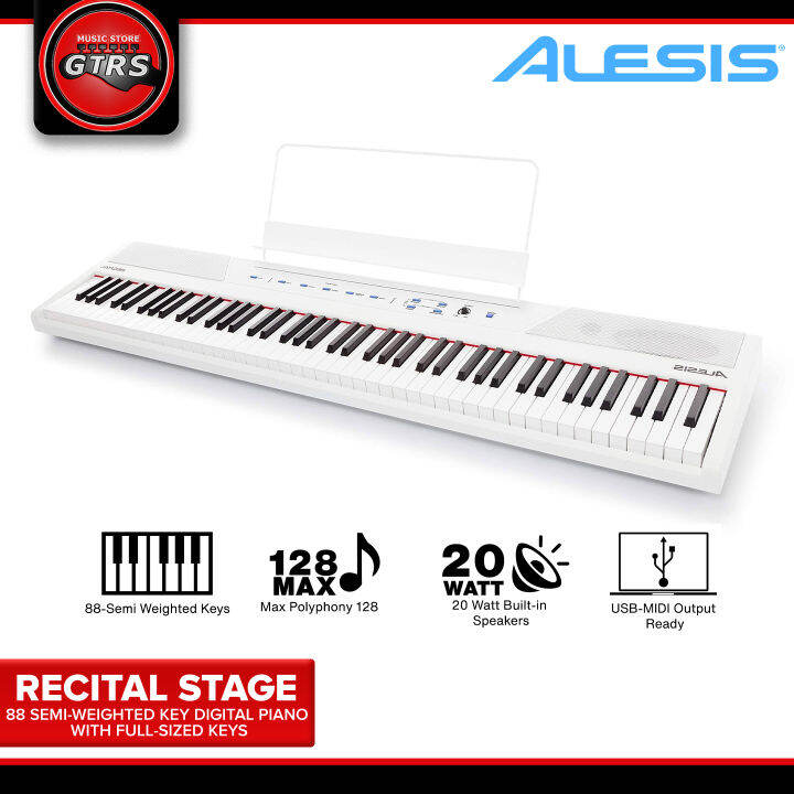Alesis Recital 88Key FullSize SemiWeighted Digital Piano Lazada PH