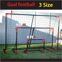 Goal football โกลฟุตบอล ประตูฟุตบอลเหล็กพร้อมตาข่าย ประกอบง่ายแข็งแรงทนทาน วัสดุอย่างดี ติดตั้งง่าย มี 3 ขนาดให้เลือก Size S M L พร้อมส่ง