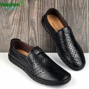 Giày lười nam da bò thật Happyshoes, sang trọng, lịch lãm
