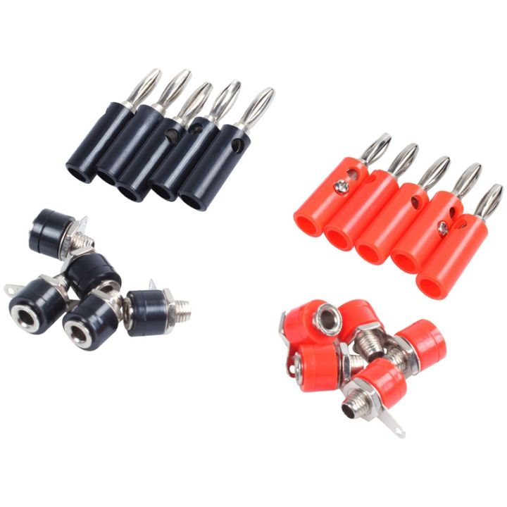 4mm-20pcs-banana-plugs-and-20pcs-banana-sockets-black-and-red-jack-connectors