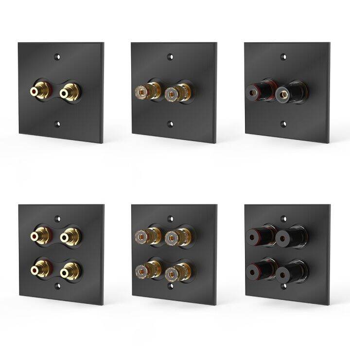 Speaker Binding Post Faceplate Audio Terminal Panel 5.1 System 86 Type ...