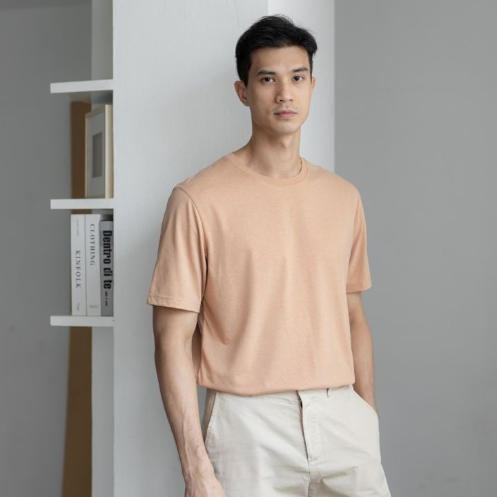 yuedpao-ยอดขาย-no-1-รับประกันไม่ย้วย-2-ปี-ผ้านุ่ม-เสื้อยืดเปล่า-เสื้อยืดสีพื้น-เสื้อยืดคอกลม-5-สี