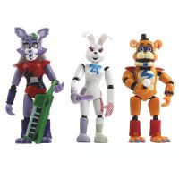 5ชิ้นเซ็ตอะนิเมะรูป Five Night At Freddy ที่ถอดออกได้ Joint Fnaf น่ารัก Bonnie Bear Rabbit Foxy Action Figure Pvc รุ่น Freddy ของเล่น