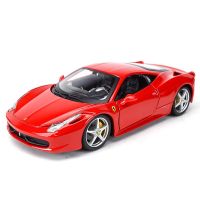 โมเดลรถยนต์ โมเดลรถเหล็ก 458 Italia รถโมเดลของเล่น รถยนต์ของสะสม สเกล 1:24