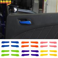 BAWA Car Inner Door Handle Decoration Stickers Protection Cover For Dodge Charger 2011 Interior Accessories For Dodge Charger