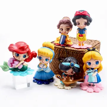 Disney Alice Adventures In Wonderland 6pcs/set Cartoon Anime Action Figure  Toys PVC Collectible Model Dolls