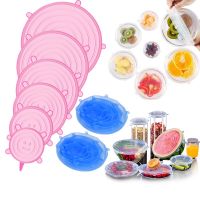 Adaptable Lid Silicone Cover Fresh-keeping Lids Food Caps Elastic Stratchy Fresh Microwave Lids Stretch Lids Kitchen AccessoriesCases Covers