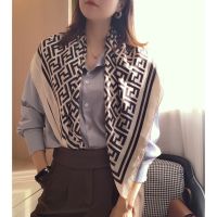 LISA Printed Scarf Square Scarf Silk Feel Scarves Fashion Hot sale Shawl Woman Neck Scarf 90x90 cm