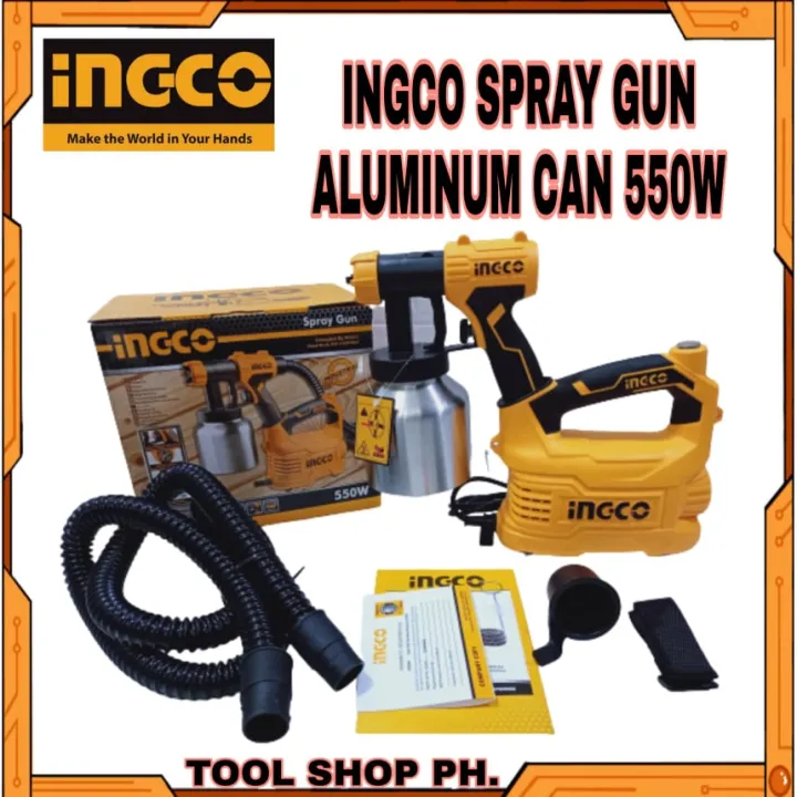 INGCO SPG5008 2 550W Floor Based Electric Spray Gun STAINLESS CAN IPT Lazada PH