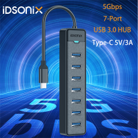 Sonix USB ฮับ3.0หลายพอร์ต USB ตัวแยกชนิด C ส่วนขยายอะแดปเตอร์5Gbps USB ไฮสปีดฮับแท่นวางมือถือสำหรับแล็ปท็อปพีซี Macbook