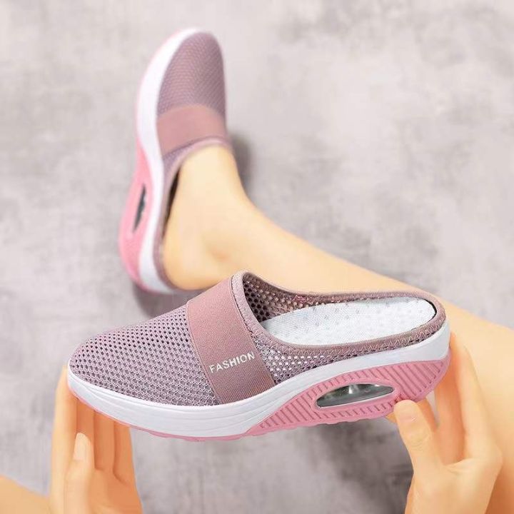 atikota-รองเท้าสลิปออน-ลําลอง-ระบายอากาศ-เบา-เหมาะกับใส่ทํางาน-สําหรับผู้หญิง