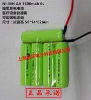 อุปกรณ์อุปกรณ์ทางการแพทย์แบตเตอรี่ชาร์จซ้ำได้ระบบ Ny-mh AA 1500Mah 6V Ny-mh สามารถปรับแต่งชุดแบตเตอรี่ได้