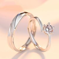 [COD] each other s925 with diamond opening a pair of noble ring birthday gift wedding