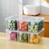 Refrigerator Hand Tupperware with Handle Cereal Storage Box Kitchen with Lid Plastic Food Storage Box