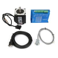 Stepper Motor Set, 200W 34 Close Loop Stepper Motor Set with Hybrid Servo Driver + RS232 Serial Line 4N.M