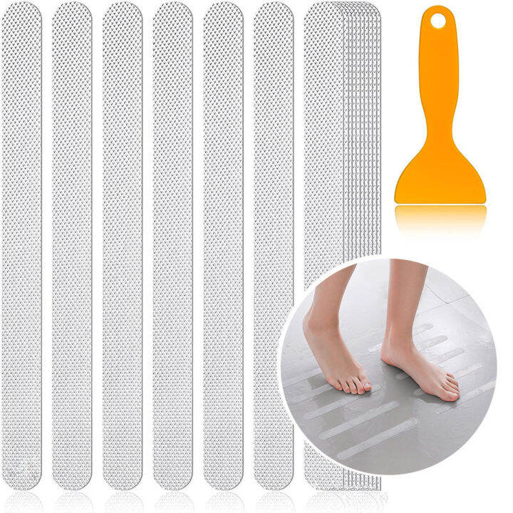 24Pcs Anti Slip Bath Grip Stickers Non Slip Shower Strips Flooring
