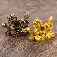 Chinese Zodiac Twelve Statue Gold Dragon Statue Home Decoration Crafts Office Feng Shui Ornaments YLM3005