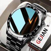 2023 New Full Circle Touch Screen Steel Band Luxury Bluetooth Call Men Smart Watch Waterproof Sport Activity Fitness Watch Box