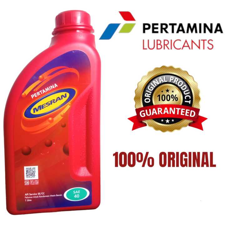 Oli Mesran SAE 40 1Liter Oli Mesin Motor SAE 40 | Lazada Indonesia