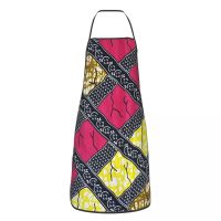 Stylish And Unique African Ankara Prints Apron Women Men Bib Africa Ethnic Art Cooking Kitchen Tablier Cuisine Chef Baking