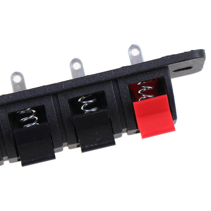 ache-2pcs-4-position-spring-connector-ขั้วลำโพงเสียงขั้วสายไฟคลิป