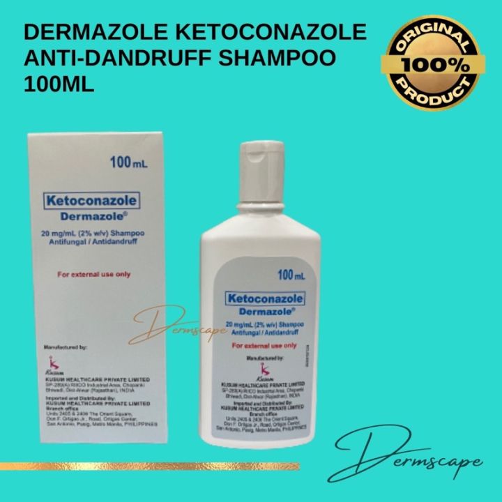 Dermazole 100 Ml Ketoconazole Shampoo Anti Dandruff Anti Fungal Lazada Ph