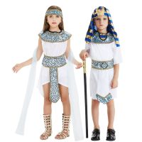 Halloween Costumes Ancient Egypt Egyptian Pharaoh King Empress Cleopatra Queen Costume Cosplay Clothing for Kids Boys irls