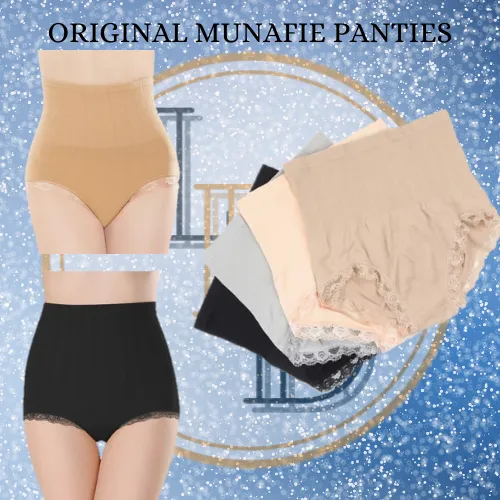 1SET ORIGINAL MUNAFIE HIGH WAIST PANTIES Tummy Tuck Panties(7PCS)