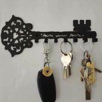 [HOT 2023] Vintage ชั้นแขวนกุญแจ Home Sweet Home ที่จัดระเบียบของแขวนผนัง7ตะขอ Rustic Key กระดานเบ็ดประตูบ้านที่แขวนอุปกรณ์ห้องครัวตกแต่ง