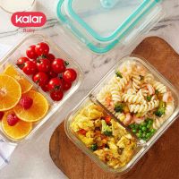 ✆ Eco-friendly Glass Lunch Boxes Microwave Ovens Can Be Heated Separate Glass Bowls Fresh-Keeping Boxes Lunch-Box Sealed With Lid