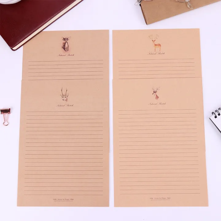 A HOT】 10 Sheets Small Deer Kraft Paper Letter Paper Vintage Style Letter Paper Cartoon Animals Writing Paper School Office Stationery | Lazada PH A HOT】 10 Sheets Small Deer Kraft Paper Letter Paper Vintage Style Letter Paper Cartoon Animals Writing Paper School Office Stationery | Lazada PH