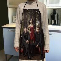 The Vampire Diaries Apron Home Coffee Shop Cleaning Aprons Anti-Dirty Kitchen Accessories Men Women 50x75cm 68x95cm Funy Gift Aprons