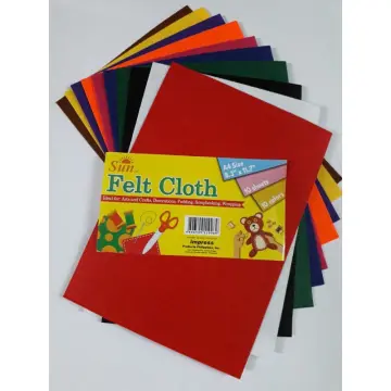 10pcs Felt Paper / Felt Cloth A4 8.25 x 11.5 10 colors Arts Crafts  Scrapbook Decorations Wrapping FSI Fabric Art Material