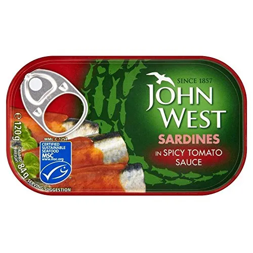 Sardines in spicy tomato sauce 120g John West Lazada.co.th