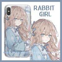 เด็กสาวชาวญี่ปุ่นที่ป่วยและเศร้าโศกเคสโทรศัพท์มือถือเหมาะสำหรับ Apple 13ProOPPOreno Millet Civi Huawei P40