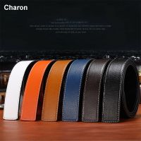 Leather No Buckle Belt Body Strap Without Buckle Belts Men Male Belts 2022 New Business Belt Without Automatic Buckle Strap Belts