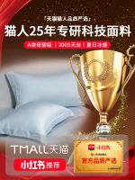 MUJI High-end Summer Tencel Pillowcases Pair for Household Use 48cmx74cm Light Luxury Premium Ice Silk Silk Pillowcase Liner Cover 4