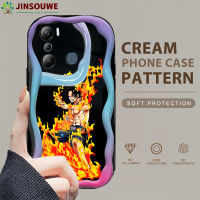 (คลังสินค้าพร้อม) เคสโทรศัพท์เคสสำหรับ Infinix Hot 20i /X665C เคสมือถือสำหรับการ์ตูนเด็กหญิงเด็กชาย Portgas. D. เนื้อครีมเอซขอบลอนกรอบนุ่ม