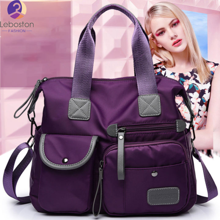 leboston-กระเป๋า-women-stylish-lady-bag-nylon-high-strength-single-shoulder-travel-bag-cross-body-bag