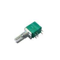 【CW】 50pcs RK097GS 8PIN 10K 50K 100K B10K B50K B100K RK097G with a switch audio shaft 15mm amplifier sealing potentiometer